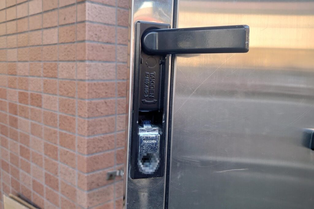 タキゲン製のポストの鍵が故障したことによるドリル破壊解錠