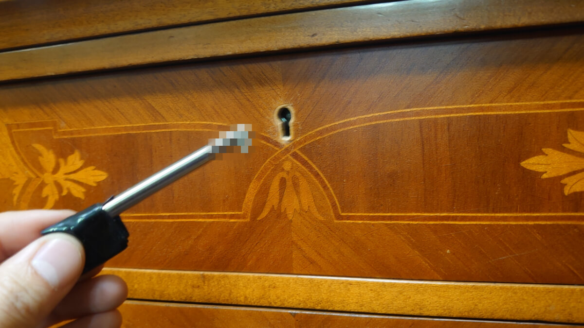 オリジナルの棒鍵専用の解錠道具