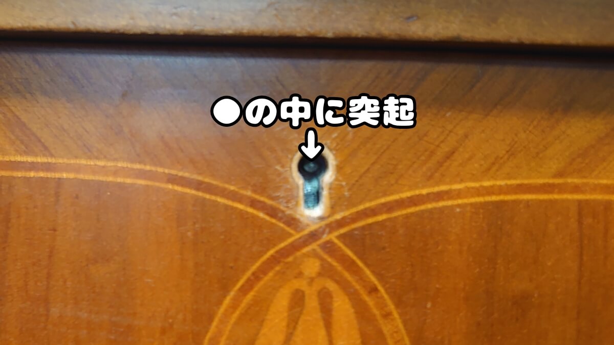 ●の中に突起がある棒鍵タイプ