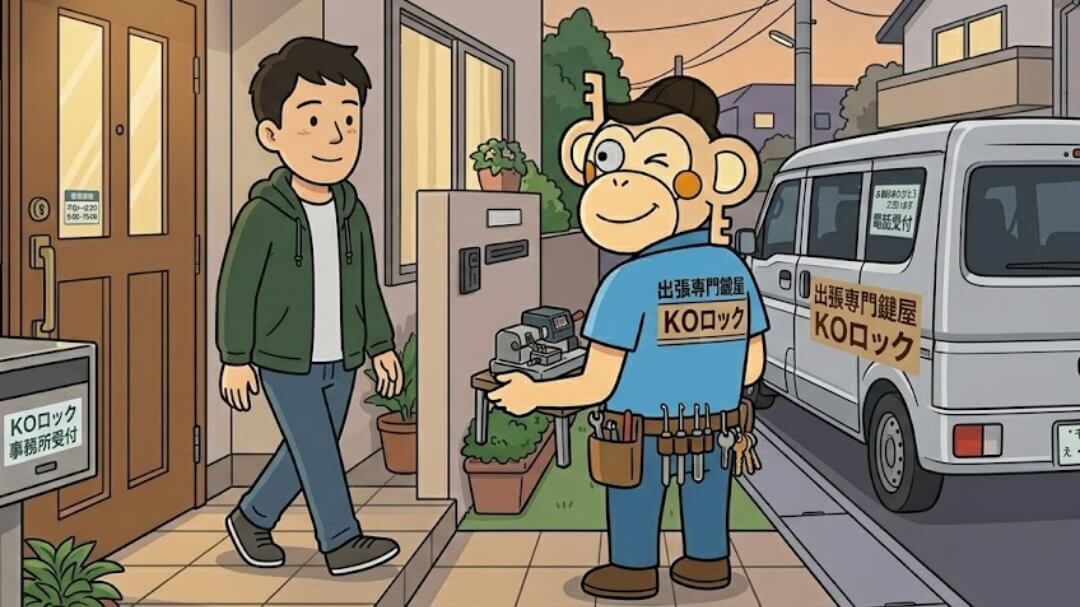 鍵屋になりたい人が事務所に来たお話